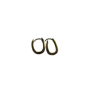 Elegant Gold Hoop Earrings gold wash  SS